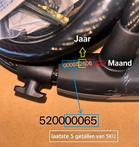 Modelnummer SureLock slot