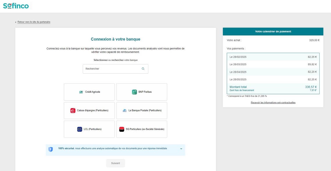 Paiement en 3 ou 4 fois - CADEX
