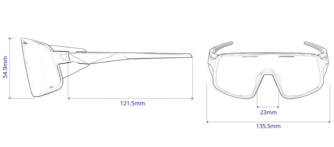 dimension of sendero sunglasses