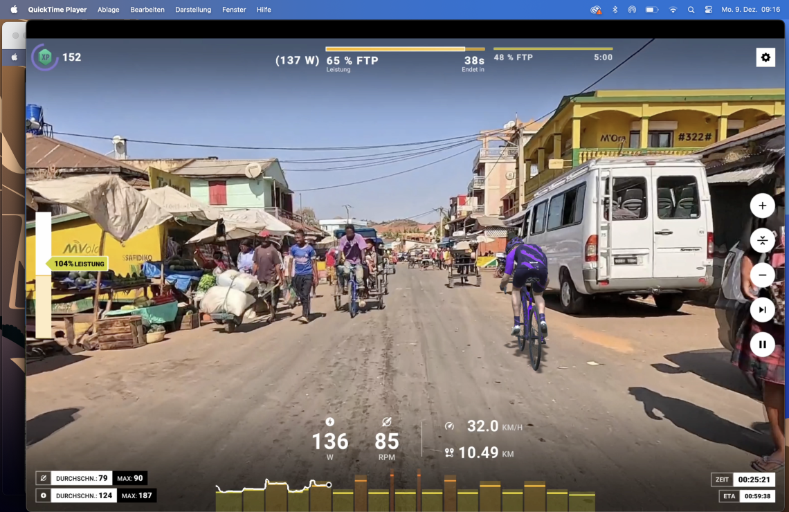 Rouvy Rolltrainer-App Screenshot
