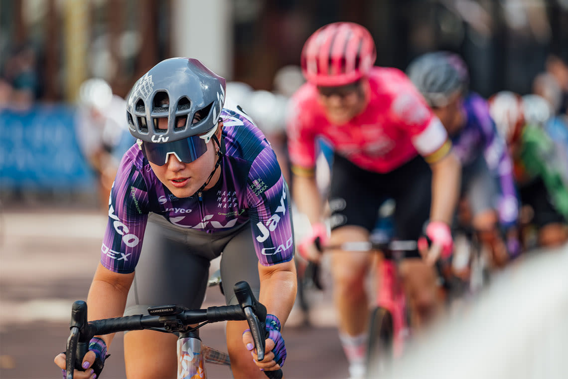 Road race sprint finish
