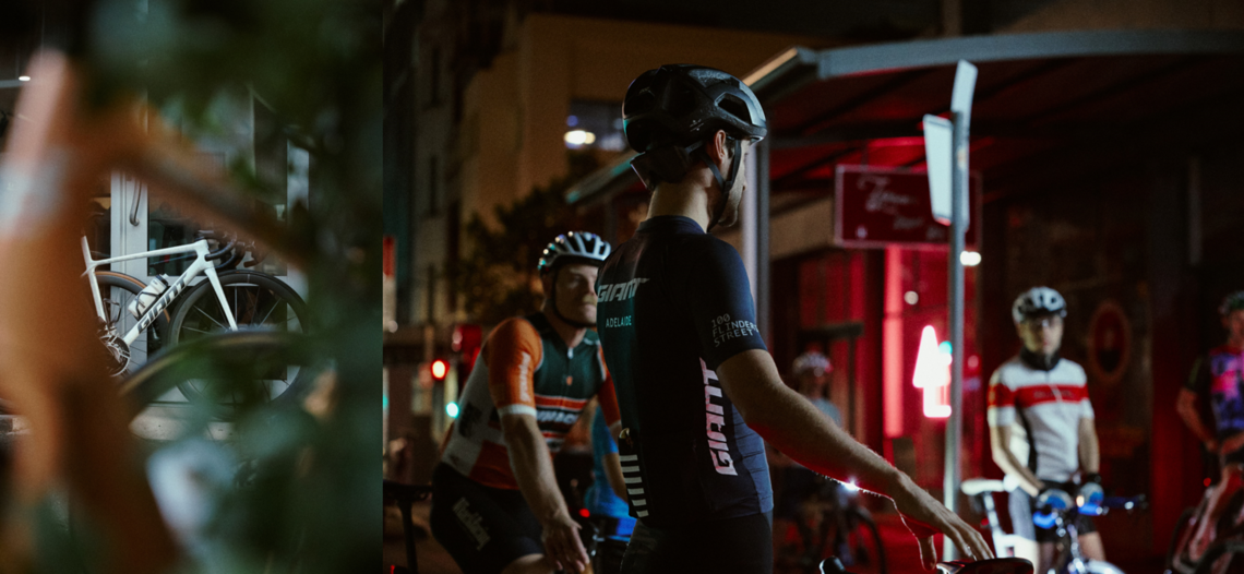 Cyclists connecting at Giant Adelaide community event