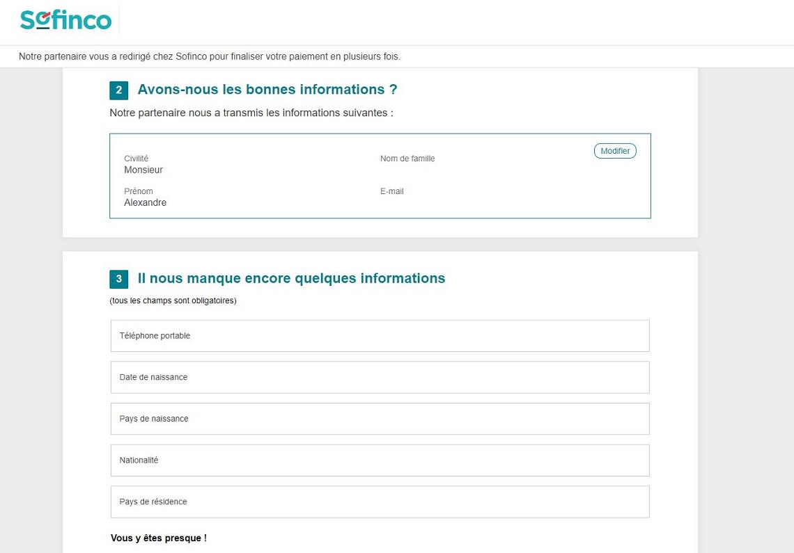 Paiement en 3 ou 4 fois - CADEX