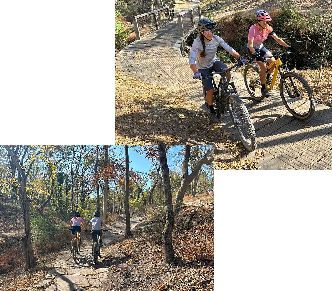 Friends riding together