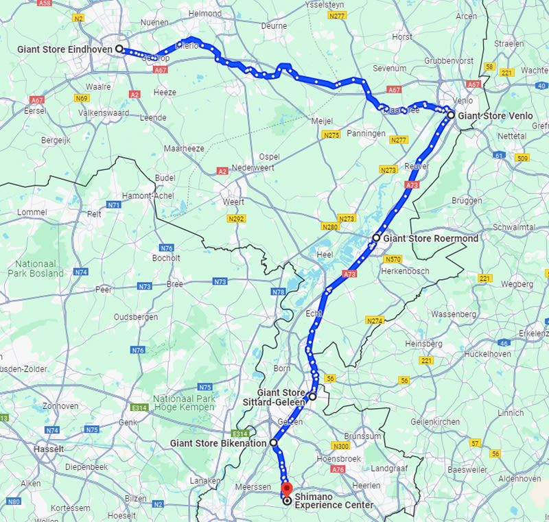 TDFF Liv Ride route