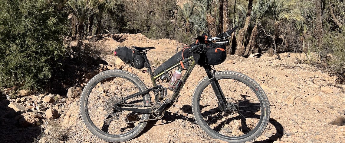 The Anthem Advanced Pro 29 bike that Josh Reid rode at the Altas Mountain Race in Africa. 