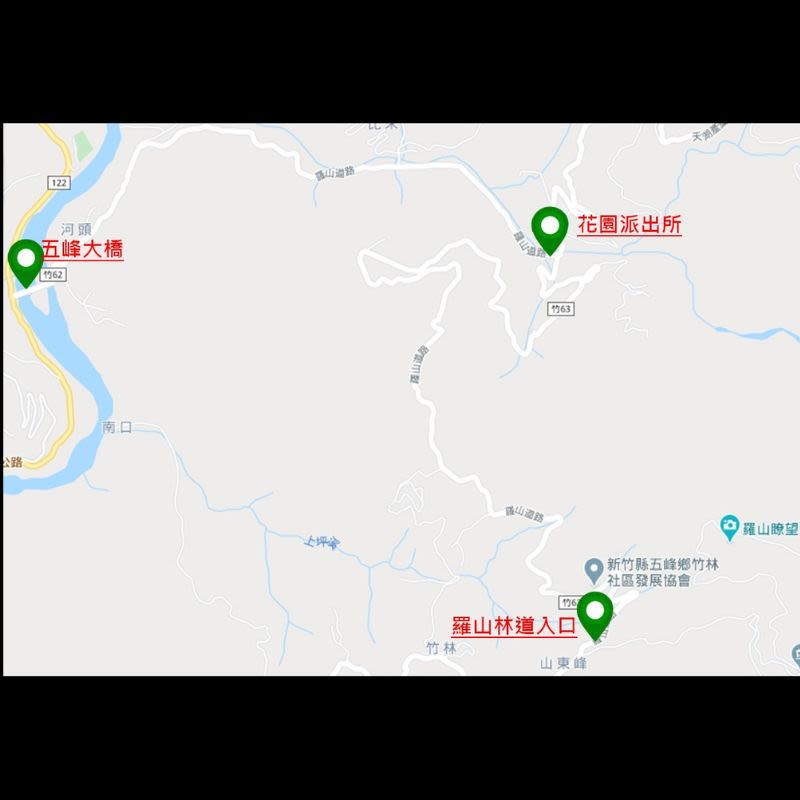 羅山林道地圖