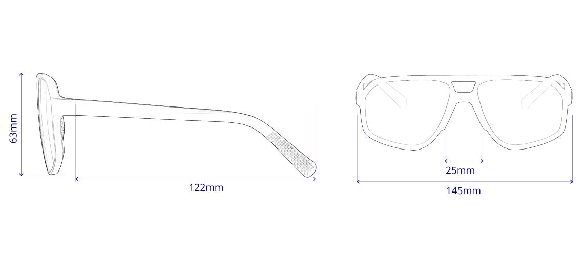 dimensions of sunglasses