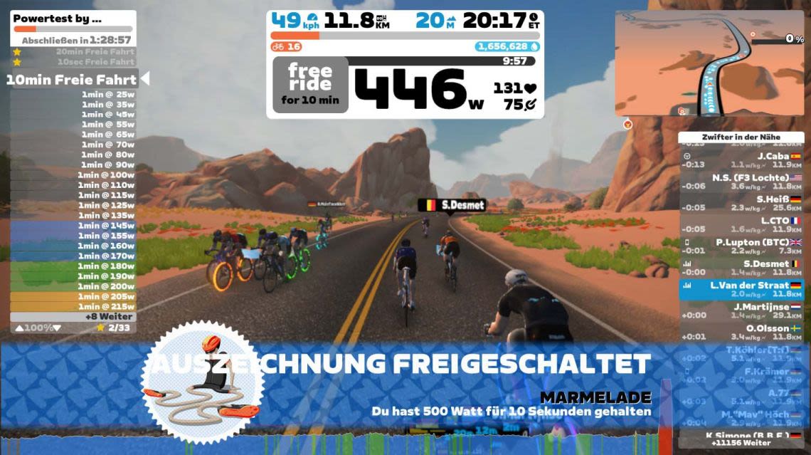 Zwift Software Screenshot