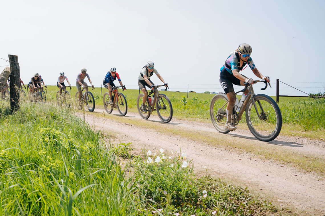 Women riding Devote