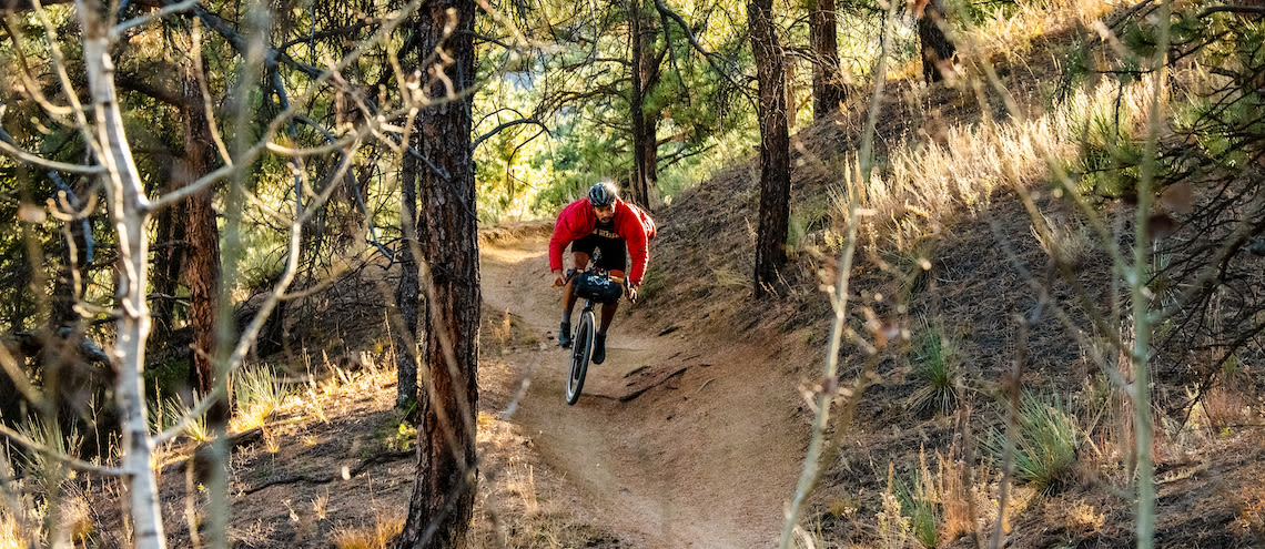 Jalen Bazille of the Black Foxes riding his Revolt Advanced Pro in Colorado