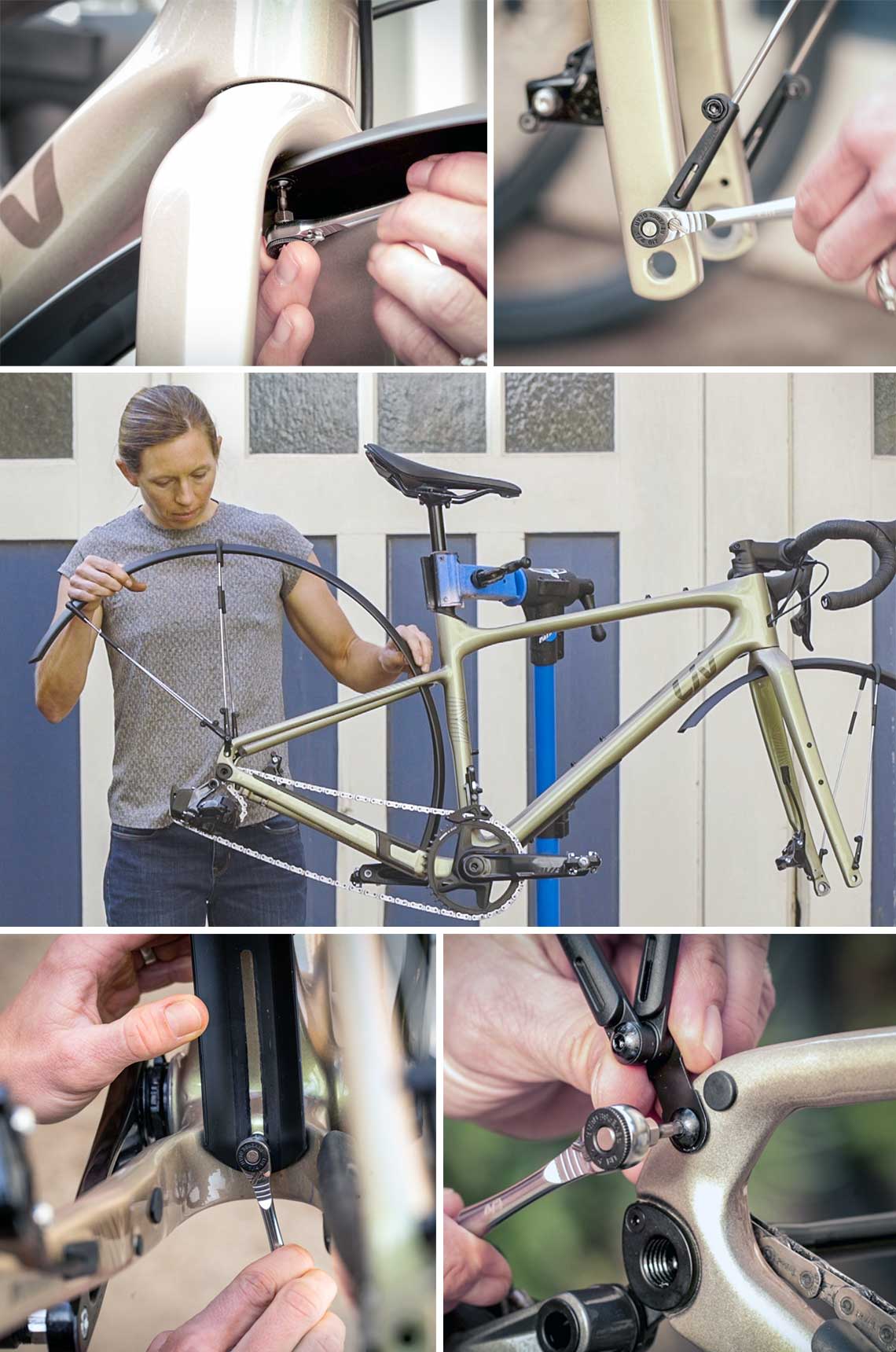 how to install fenders on a bike