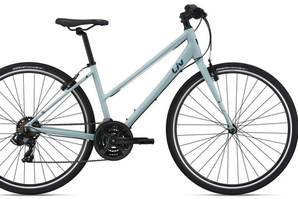 Alight 3 (step through), in Light Blue. Availability varies by country.