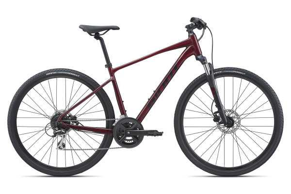 The Roam 3 model in Garrnet color and graphics. Availability varies by market.