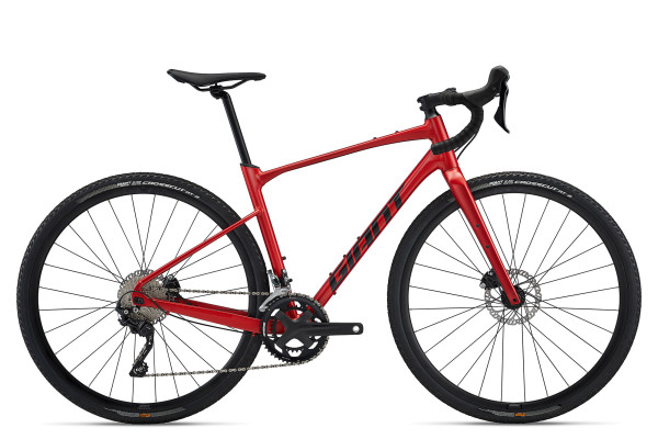The Revolt 1 in Grenadine features a lightweight ALUXX aluminum frameset and a full composite fork. Availability varies by country. 