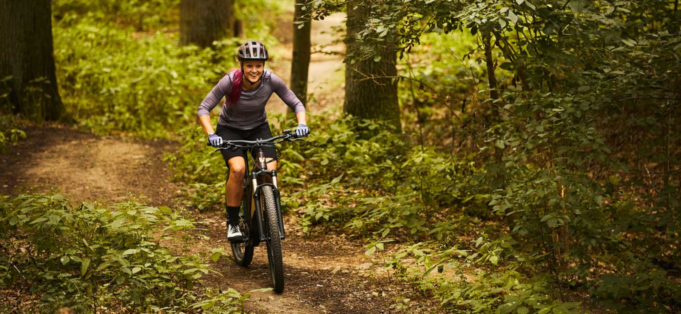 2022 Tempt E+ 3 20MPH Hardtail Electric Mountain Bike banner 1