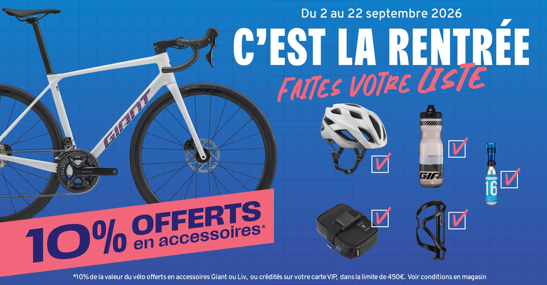 Opération "C'est la rentrée" du 02 au 22 septembre