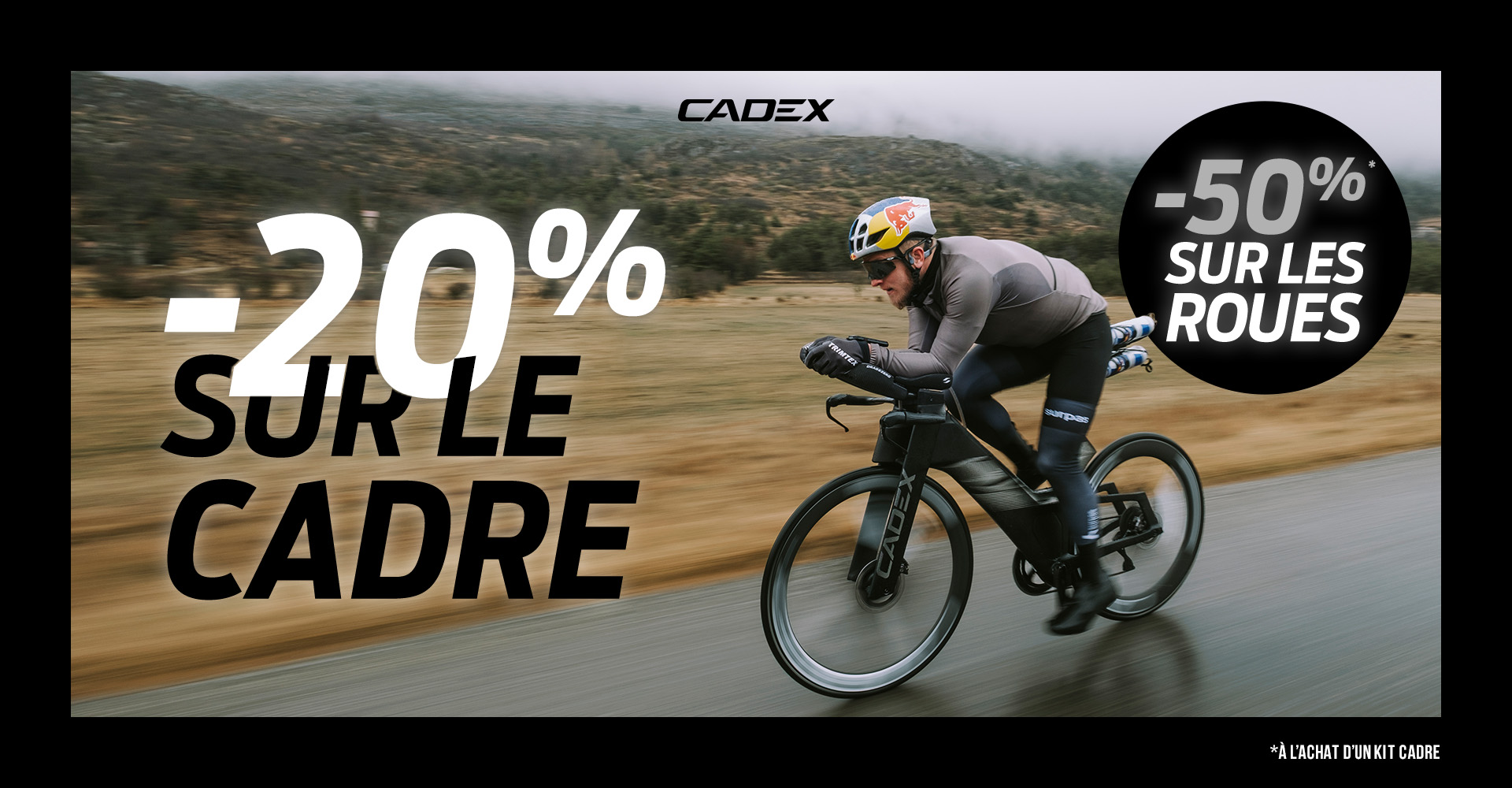 Kristian Blummenfelt sur son vélo de chrono kit cadre CADEX Tri