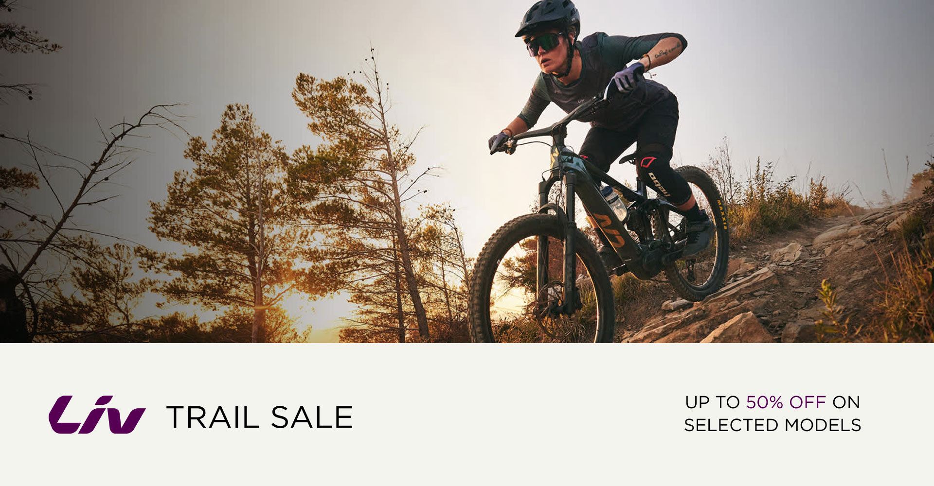 Female mountain biker