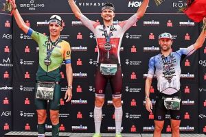 Podium de Dylan Magnien sur l'IronMan Calella-Barcelona!