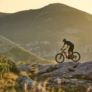 Riding during sunset