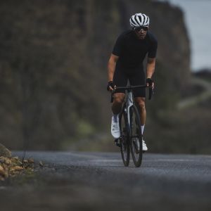 Road biker with Surge Pro shoes