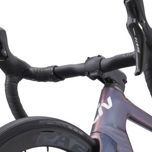 Looking up at the handlebars of the EnviLiv. 