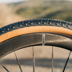 A close up look at the side tread of the CADEX GXR tire.