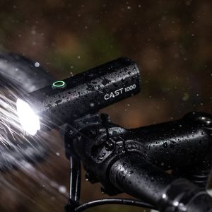 cycling headlight in rain