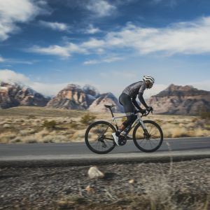 Cyclist riding CADEX Max 40 wheels