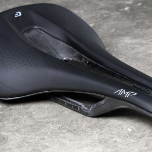 Saddle photographed on ground