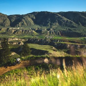 Getting sideways in a berm