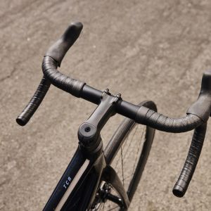 Road bike handlebar detail