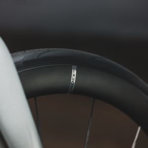 Close up view of CADEX Max 40 wheel.