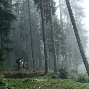 Mountain Biker on an Ebike