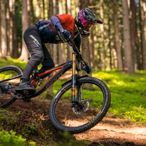 Racing downhill bike