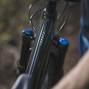 Top tube view of Giant Trance 29.