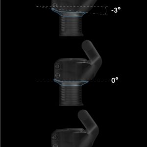 A close up diagram showing the angle options with spacers for the Contact SLR Trail Integrated Handlebar.