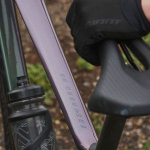 Toptube detail on bicycle