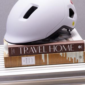 novo cycling helmet in white