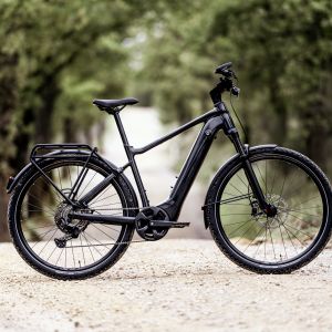 Explore E+ Pro on a fireroad in profile shot