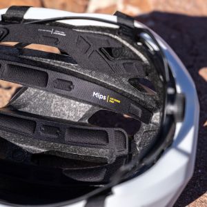 A close up look at the inner part of the Giant Rev Pro helmet.