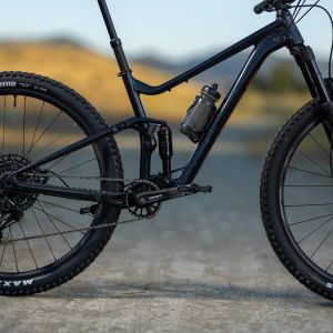 Closeup of mountain bike frame