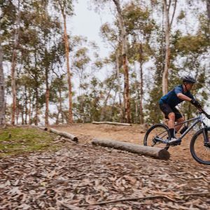 Riding trails on Talon mountain bike