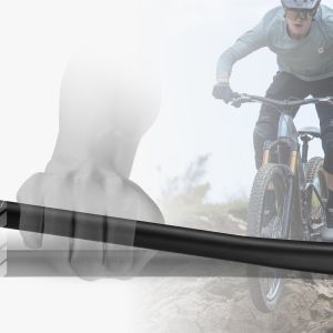 An image showing the flexibility of the Contact SLR Trail Integrated Handlebar.