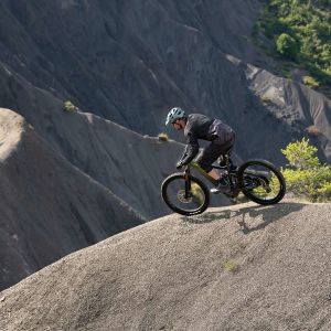 Mountain biker on trail