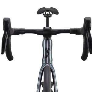 Looking down at the EnviLiv handlebars up against a white background.