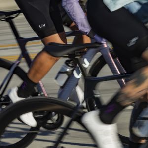 Women peddling fast on the EnviLiv.