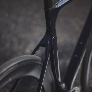 detail of rear seatube junction on road bike
