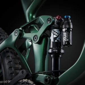 suspension detail on mountain bike